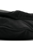 Tessuto Nylon Saffiano Flat Messenger Bag Black