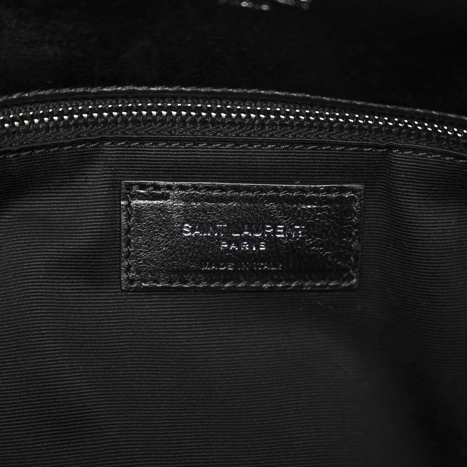 Lambskin Quilted Medium Loulou Puffer Monogram Chain Satchel Black