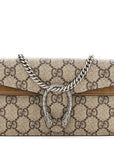 GG Supreme Monogram Super Mini Dionysus Shoulder Bag Taupe