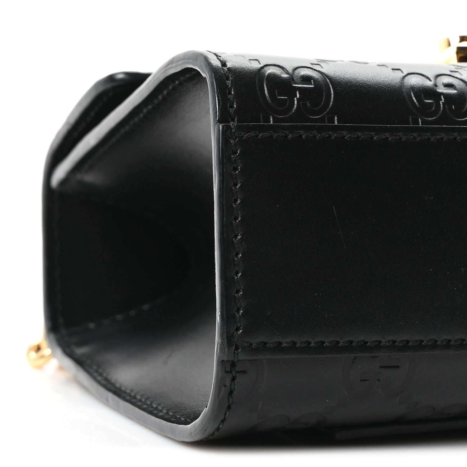 GCCIssima Small Padlock Shoulder Bag Black