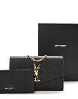 Grain De Poudre Uptown Chain Wallet Black