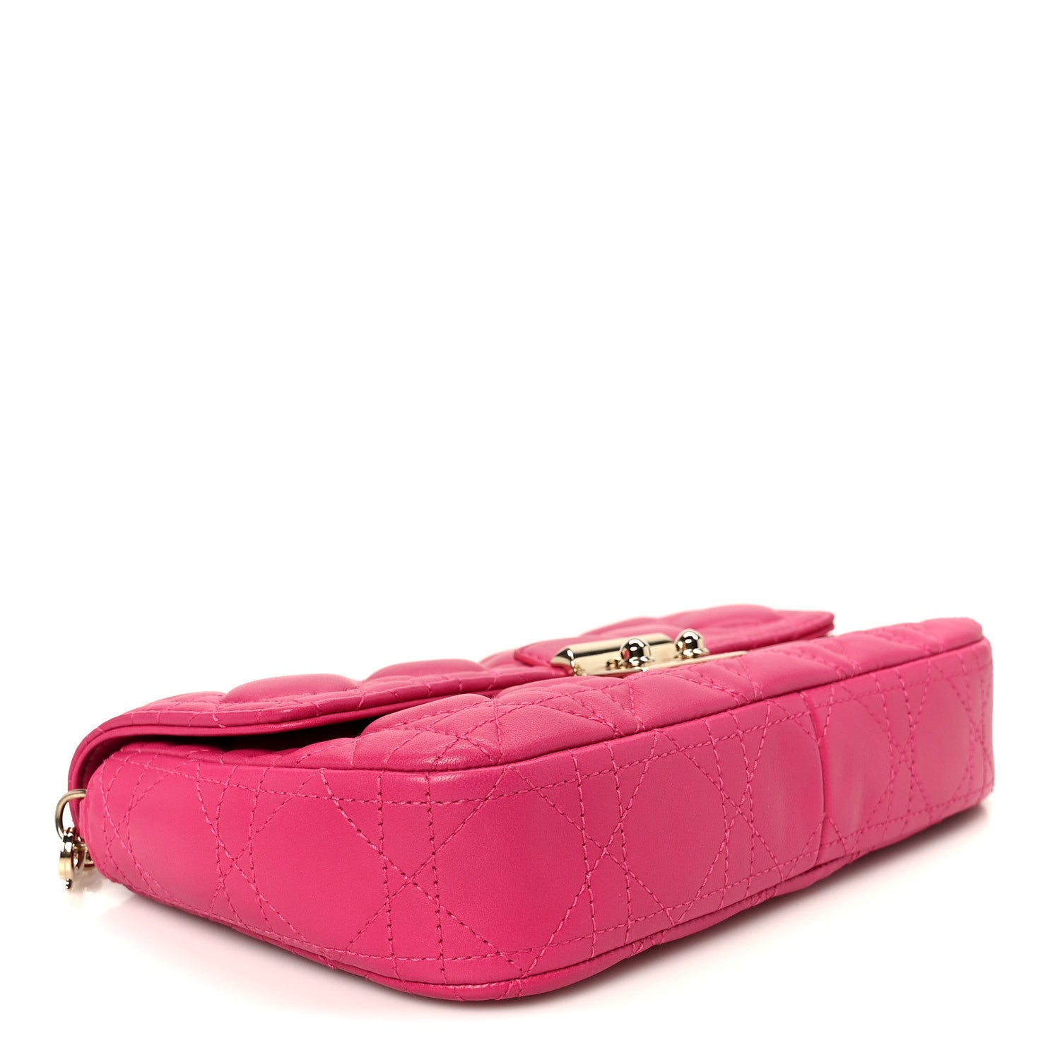 Lambskin Cannage Miss D1OR Promenade Pouch Fuchsia