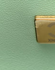 Caviar Quilted Small Double Flap Light Green