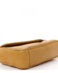 Lambskin Chevron Quilted Small Loulou Bag Sunflower