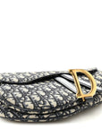 Oblique Saddle Bag Blue