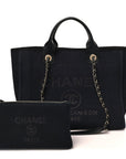 Mixed Fibers Small Deauville Tote Black