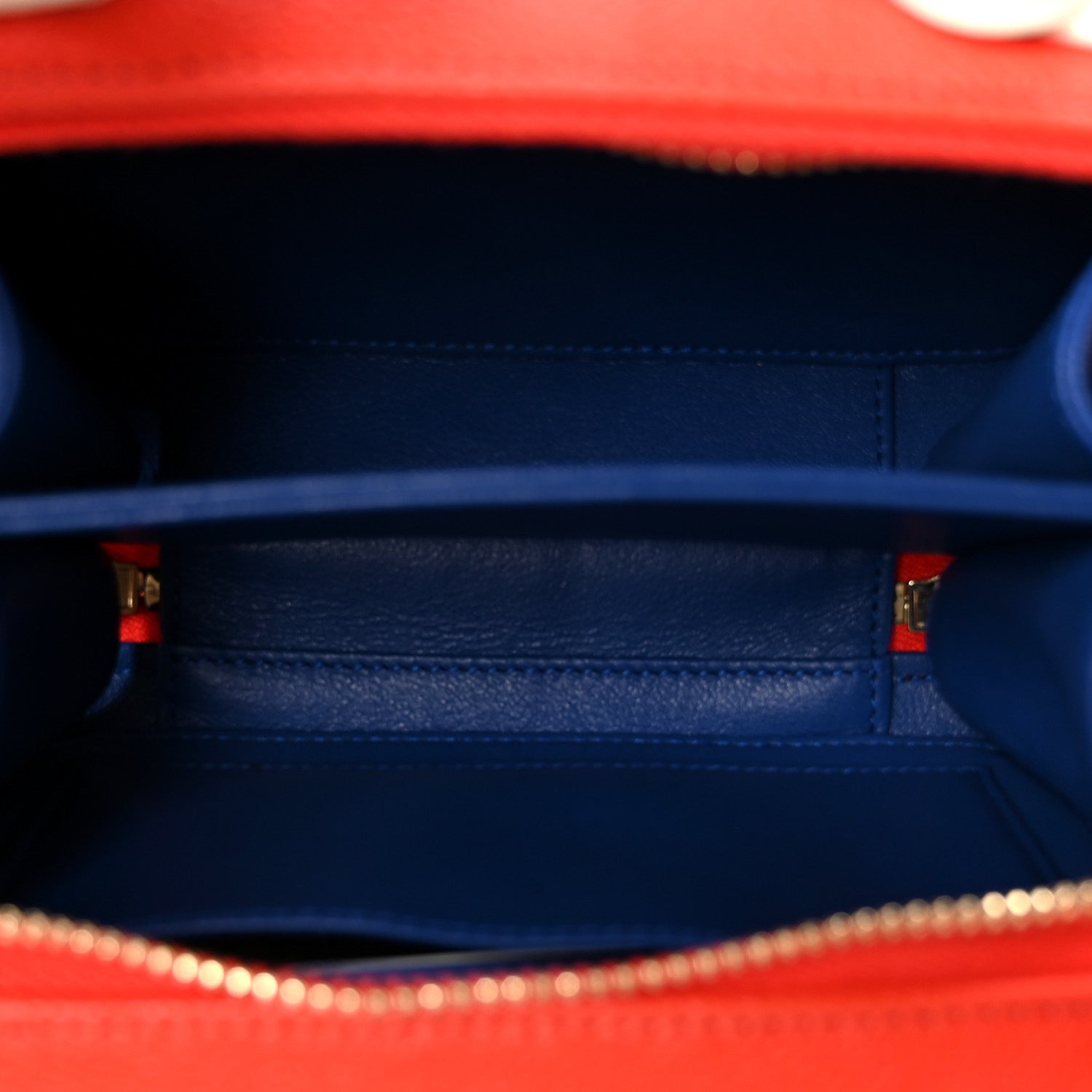 Caviar Quilted Small CC Filigree Vanity Case Blue White Red