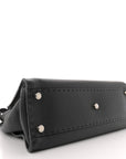 Cuoio Romano Selleria Bi-Color Medium Peekaboo Iconic Satchel Black Mou