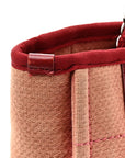 Canvas Mini Deauville Tote Red
