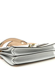 Vitello Liberty Lucido Metal Monster Eyes Studded Kan I Shoulder Bag Cuoio Bubblegum Light Blue