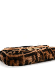 Shearling Vitello Dolce Macro FF 1974 Baguette Tobacco Black