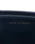 Lambskin Quilted Hold The Line Wallet On Chain WOC Dark Blue