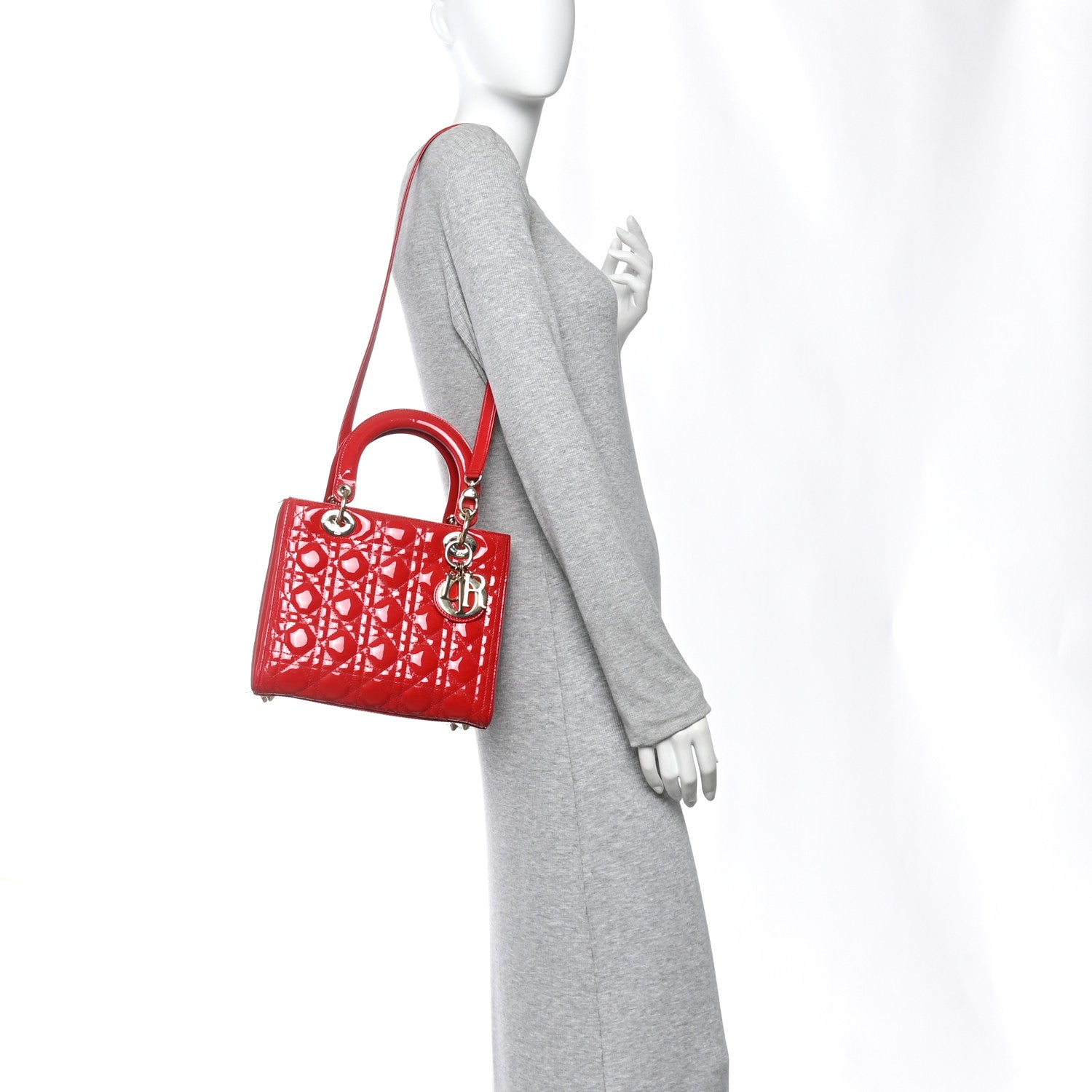 Patent Cannage Medium Lady D1OR Red