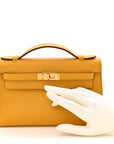 Swift Kelly Pochette Clutch Jaune Ambre