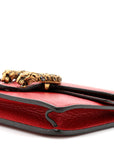 Calfskin Super Mini Dionysus Shoulder Bag Hibiscus Red