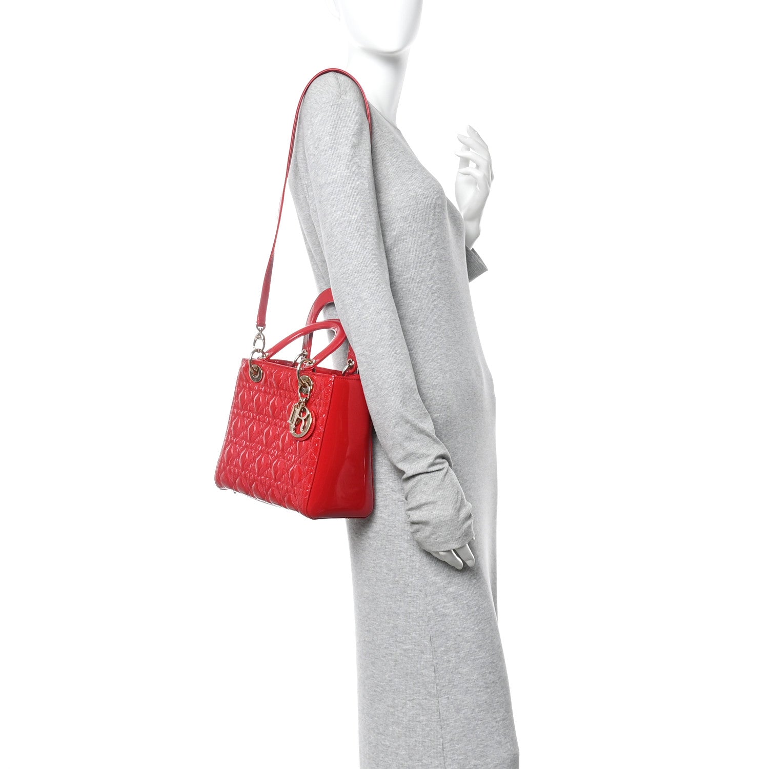 Patent Cannage Medium Lady D1OR Red