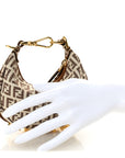 Fabric Jacquard FF 1974 Nano FNDIgraphy Hobo Charm Beige