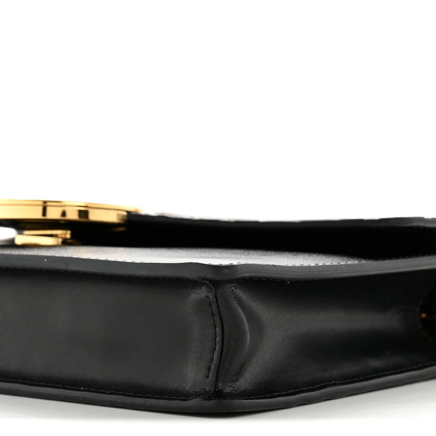 Vitello Cruise F is FNDI Bi-Color FF 1974 Embossed Medium Envelope Wallet On Chain Black Maya