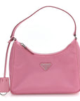 Tessuto Nylon Saffiano Mini Re-Edition 2005 Bag Begonia