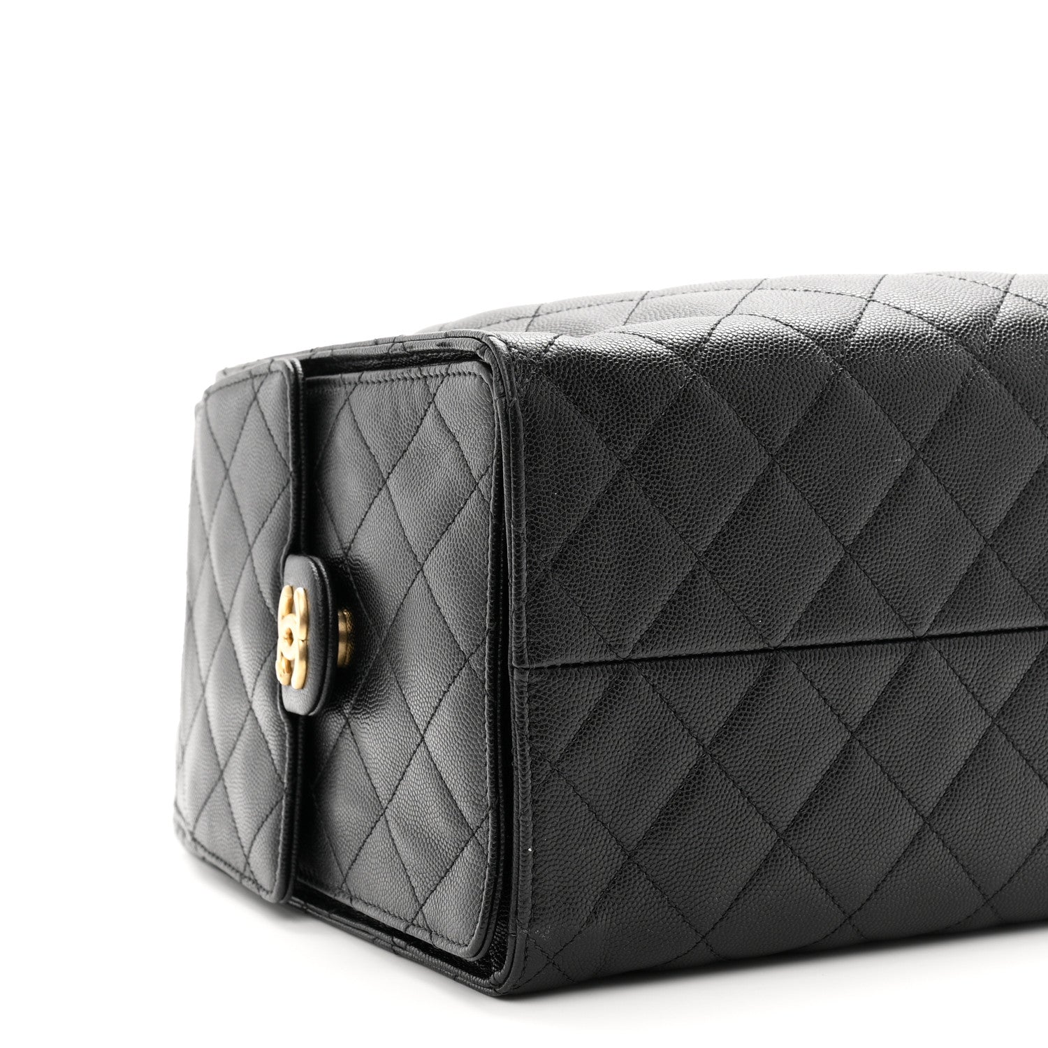 Caviar Quilted Medium CHNL 25 Handbag Black