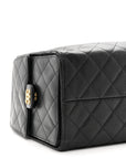 Caviar Quilted Medium CHNL 25 Handbag Black