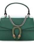 Dollar Calfskin Crystal Mini Dionysus Top Handle Bag Emerald