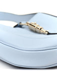 Grained Calfskin Web Medium Jackie 1961 Hobo Light Blue