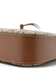 GG Supreme Monogram Medium Padlock Shoulder Bag Beige Ebony Brown Sugar