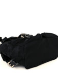 Tessuto Nylon Saffiano Small Backpack Black