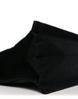 Embroidered Cotton Linen Rive Gauche Noe Tote Black Beige
