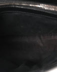 Calfskin Y Quilted Monogram Small Loulou Chain Satchel Black