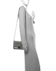 Metallic Lizard Miss D1OR Promenade Pouch Gunmetal