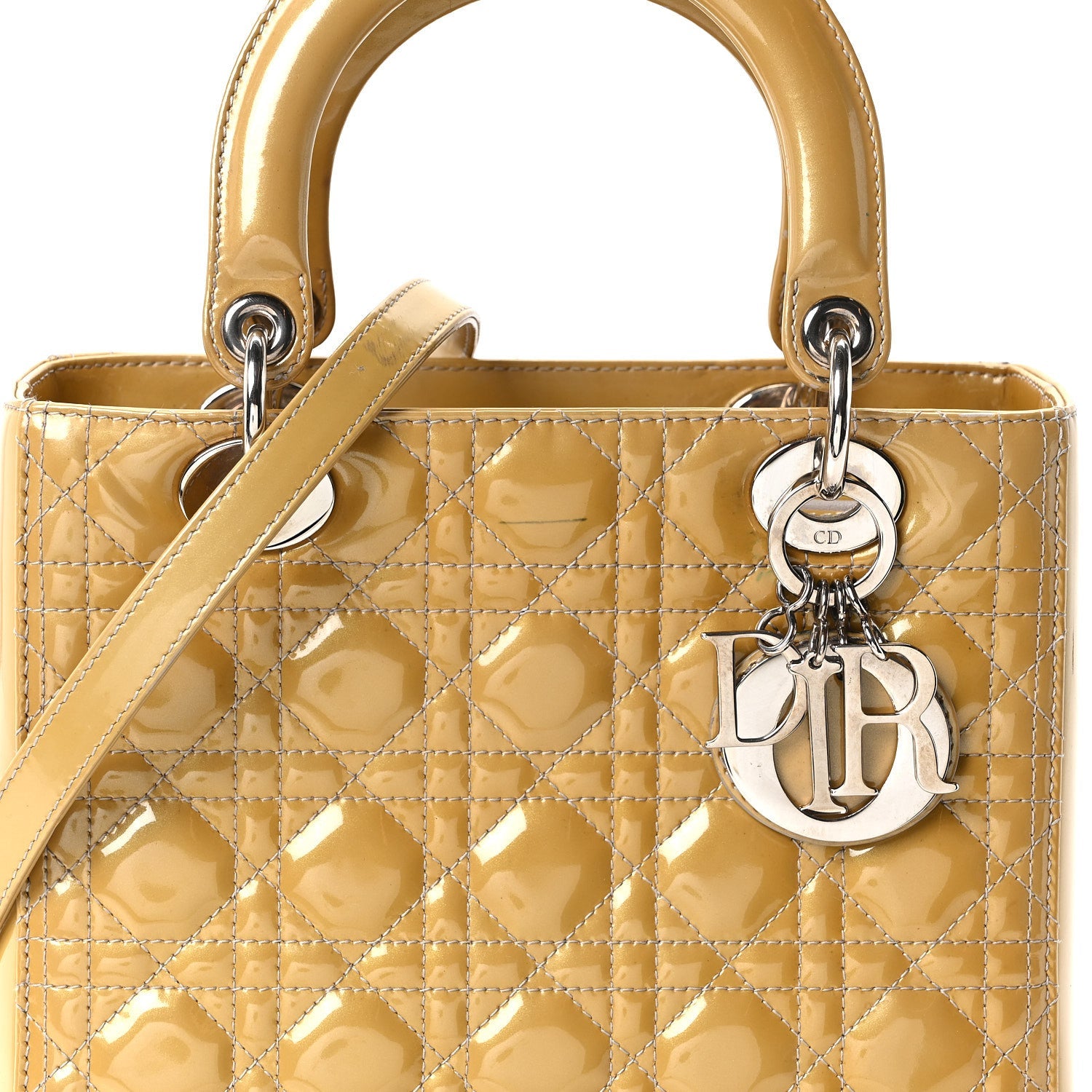 Patent Cannage Medium Lady D1OR Beige