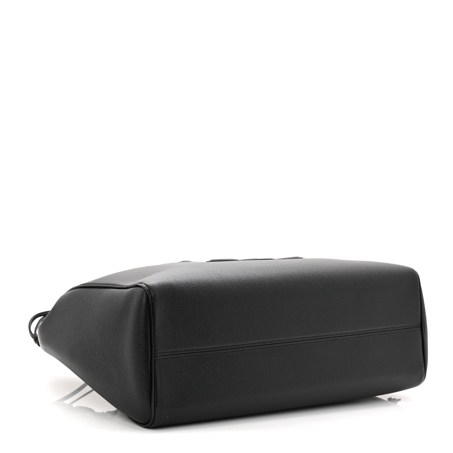 Calfskin Cuir Triomphe Cabas Drawstring Black
