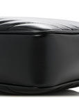 Calfskin Matelasse Monogram Lou Camera Bag Black