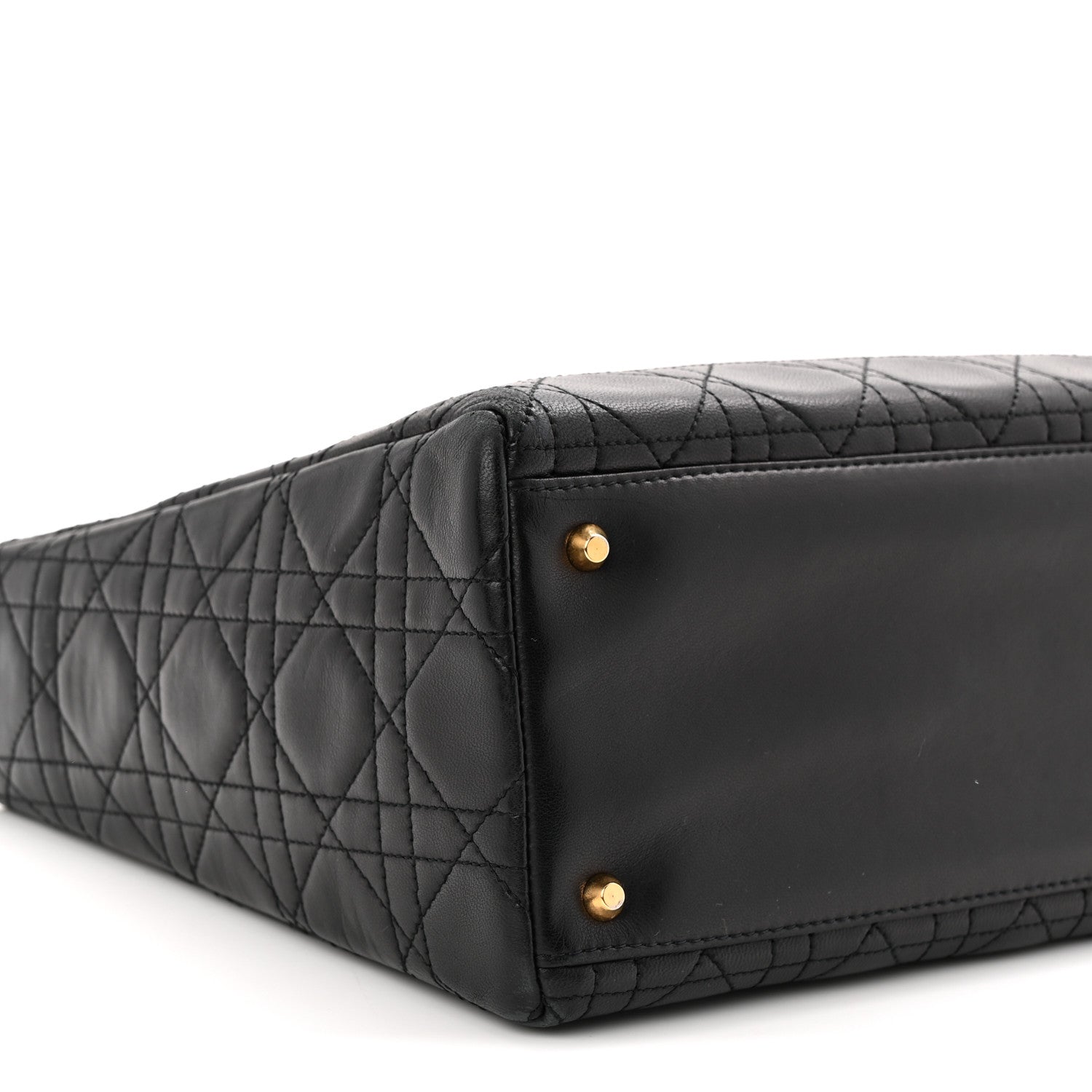 Lambskin Cannage Medium Lady D1OR Black