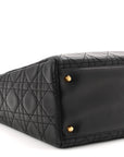 Lambskin Cannage Medium Lady D1OR Black