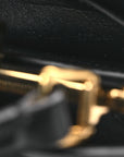 Shiny Nappa Petite Peekaboo I SEE U Satchel Black