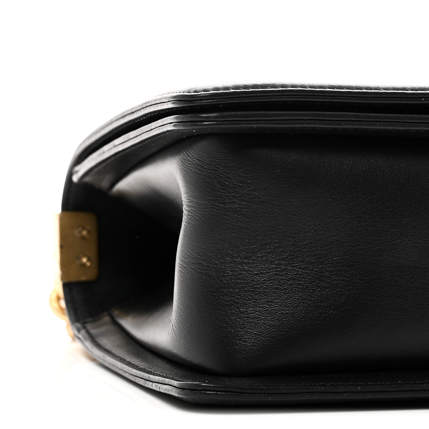 Lambskin Quilted Medium Boy Flap Black