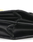 Vitello Liberty Bi-Color FF 1974 Embossed Small Kan U Shoulder Bag Maya Black