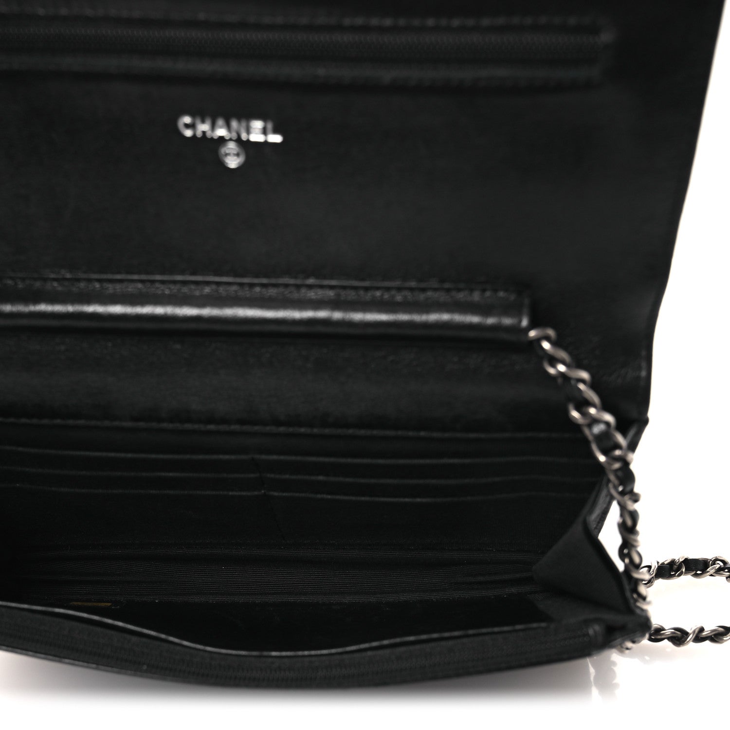 Aged Calfskin Quilted Reissue Wallet On Chain WOC Black