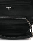 Aged Calfskin Quilted Reissue Wallet On Chain WOC Black