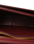 Shiny Calfskin Teen Triomphe Light Burgundy