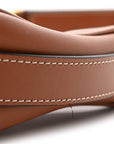 Smooth Calfskin Medium Strap Ava Shoulder Bag Tan