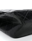 Aged Calfskin Quilted 2.55 Reissue 227 Flap Black