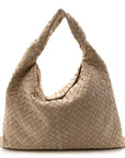 Suede Intrecciato Large Hop Mastice