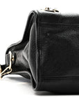 Chevre Gold Metallic Edge Hardware City Black