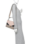 Vitello Liberty Lucido Metal Monster Eyes Studded Kan I Shoulder Bag Cuoio Bubblegum Light Blue
