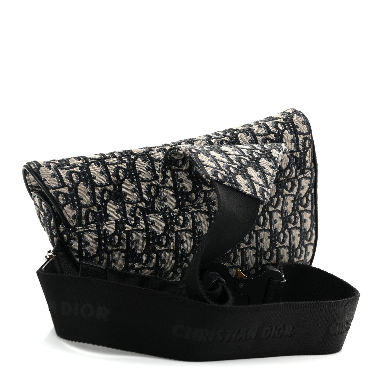 Oblique Mens Saddle Bag Blue