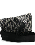 Oblique Mens Saddle Bag Blue